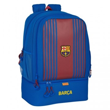 Спортивная сумка с отделением для обуви F.C. Barcelona Тёмно Бордовый Тёмно Синий