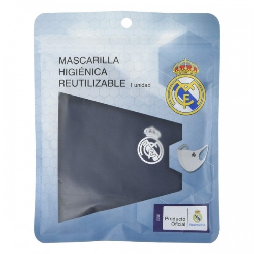 Гигиеническая маска многоразового использования Real Madrid C.F. Детский Синий image 4