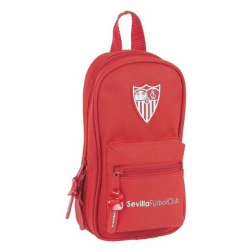 Sevilla FÚtbol Club Zīmuļu futrālis Mugursoma Sevilla Fútbol Club Sarkans (33 Daudzums)