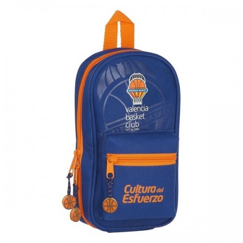 Zīmuļu futrālis Mugursoma Valencia Basket Zils Oranžs (33 Daudzums) image 1