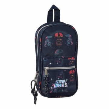 Zīmuļu futrālis Mugursoma Star Wars Tumši zils (33 Daudzums)