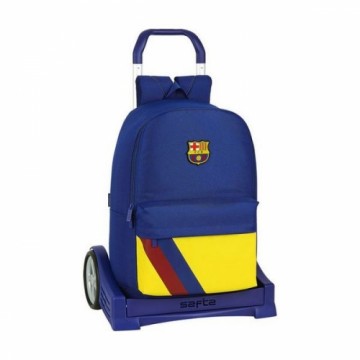 Школьный рюкзак с колесиками Evolution F.C. Barcelona Синий
