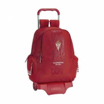 Real Sporting De GijÓn Школьный рюкзак с колесиками 905 Real Sporting de Gijón Красный