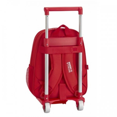 Real Sporting De GijÓn Школьный рюкзак с колесиками 705 Real Sporting de Gijón Красный image 3