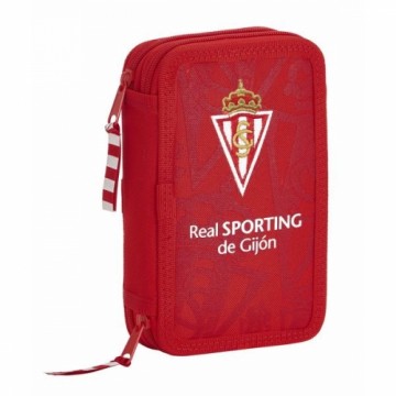 Real Sporting De GijÓn Пенал Real Sporting de Gijón Красный (28 pcs)