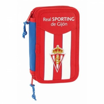 Real Sporting De GijÓn Пенал Real Sporting de Gijón Белый Красный (28 pcs)