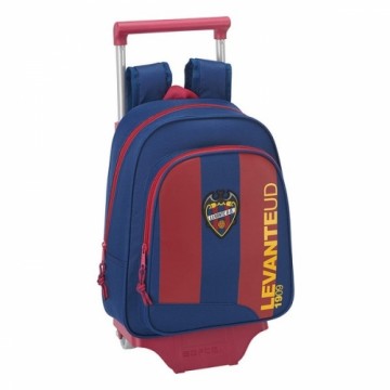 Школьный рюкзак с колесиками 705 Levante U.D. Синий Красная кошениль