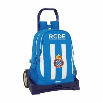 Школьный рюкзак с колесиками Evolution RCD Espanyol Синий Белый