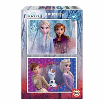 Puzle un domino komplekts Frozen 2 Educa (20 pcs)