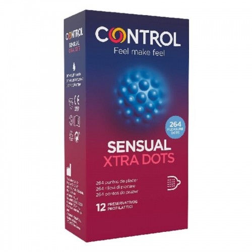 Prezervatīvi Sensual Xtra Dots Control (12 uds) image 1