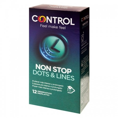 Prezervatīvi Non Stop Dots & Lines Control (12 uds) image 2
