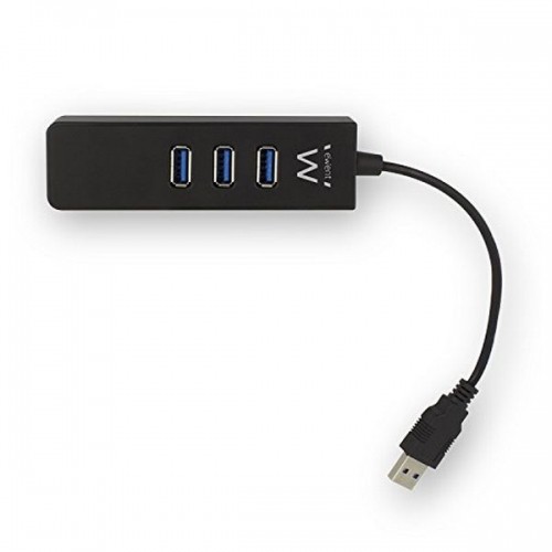 USB Centrmezgls Ewent EW1140 3 x USB 3.1 RJ45 Plug and Play image 3