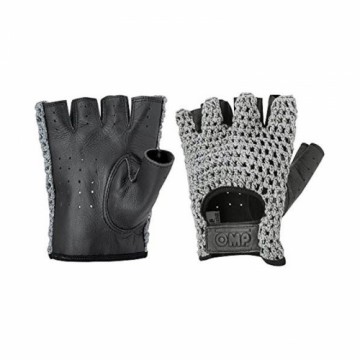 Men's Driving Gloves OMP (L Izmērs) Melns