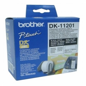 Printera birkas Brother DK11201 29 x 90 mm Balts