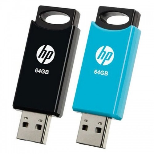 USВ-флешь память HP 212 USB 2.0 Синий/Черный (2 uds) image 2