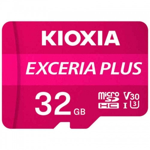 Mikro SD Atmiņas karte ar Adapteri Kioxia Exceria Plus UHS-I U3 Klase Nr. 10 / Klase 10 Rozā image 1