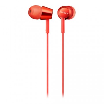 Наушники с микрофоном Sony MDR-EX155AP Красный