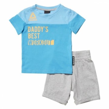 Sports Outfit for Baby Reebok G ES Inf SJ SS Синий Серый