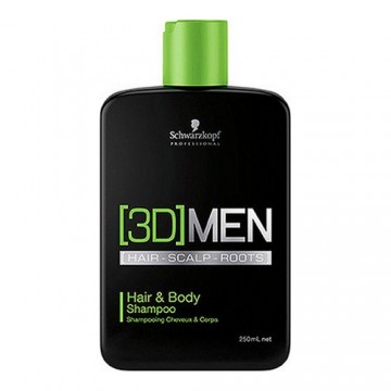 Šampūns 3D Men Hair and Body Schwarzkopf