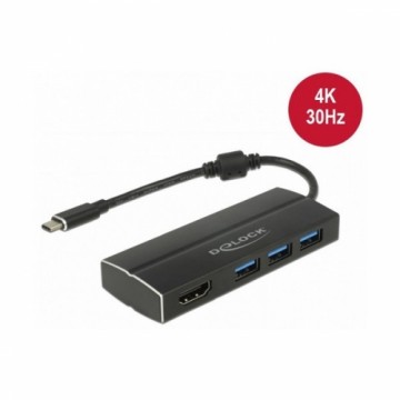 USB C uz HDMI Adapteris DELOCK 63931 4K Melns