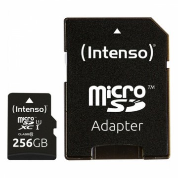 Mikro SD Atmiņas karte ar Adapteri INTENSO 3423492 256 GB Melns