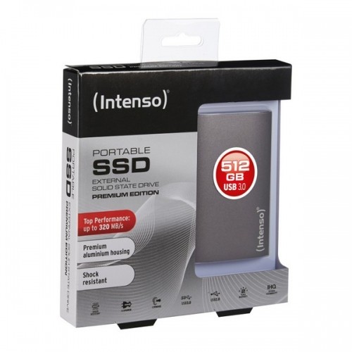 Ārējais cietais disks INTENSO 3823450 SSD 512 GB Antracīts image 1