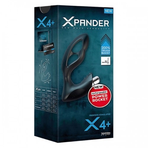Xpander X4 silikona melns prostatas masāžas rīks Joydivision X 4+ (11,5 cm) image 2