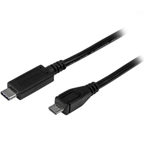 USB C uz Micro USB 2.0 Adapteris Startech USB2CUB1M            USB C Melns image 1