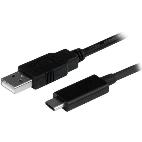 USB A uz USB C Kabelis Startech USB2AC1M             USB C Melns image 1