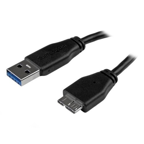 Универсальный кабель USB-MicroUSB Startech USB3AUB15CMS         Чёрный image 1