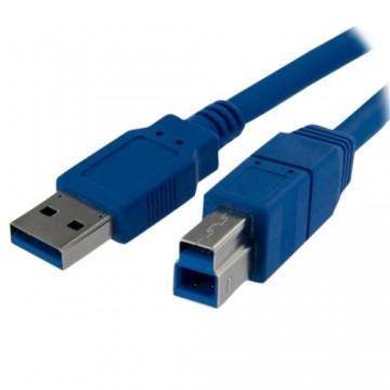 USB A uz USB B Kabelis Startech USB3SAB1M            Zils