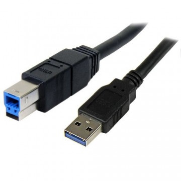 USB A uz USB B Kabelis Startech USB3SAB3MBK          Melns