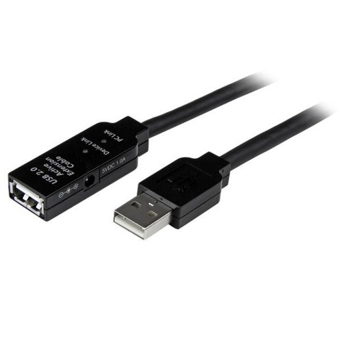 USB Kabelis Startech USB2AAEXT25M         Melns image 1