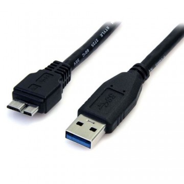 Универсальный кабель USB-MicroUSB Startech USB3AUB50CMB         Чёрный