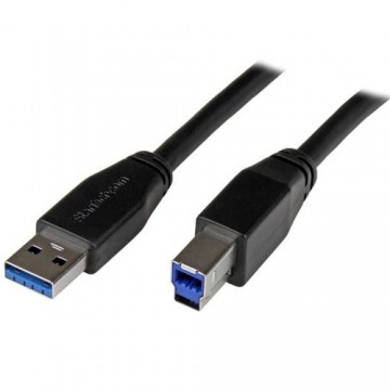 USB A uz USB B Kabelis Startech USB3SAB5M            Melns