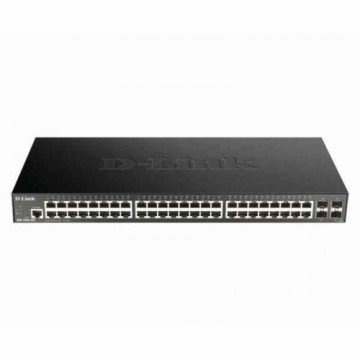 Sienas Skapja Slēdzis D-Link DGS-1250-52X RJ-45 Melns