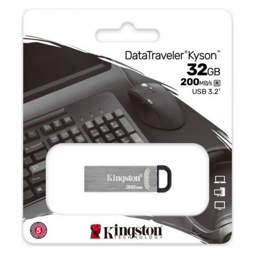 USВ-флешь память Kingston DataTraveler DTKN Серебристый image 3