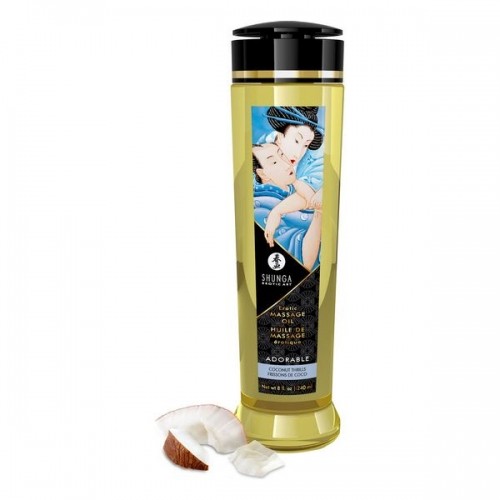 Масло для эротического массажа Coconut Thrills Shunga Adorable (240 ml) image 1