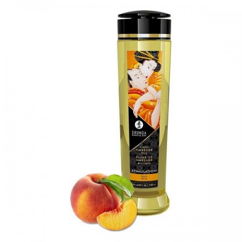 Масло для эротического массажа Shunga Stimulation Персик (240 ml) image 1