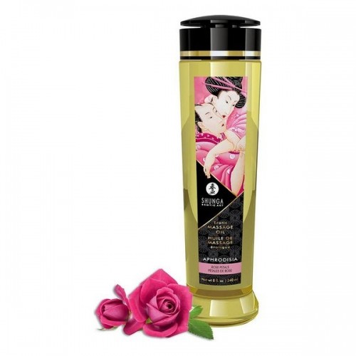 Erotiskā masāžas eļļa Shunga Aphrodisia Rožu (240 ml) image 1
