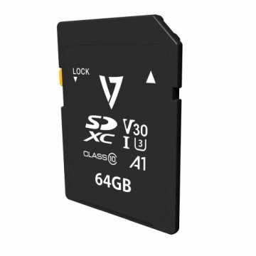 Mikro SD Atmiņas karte ar Adapteri V7 VPSD64GV30U3         64 GB