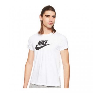 Vīriešu Krekls ar Īsām Piedurknēm NSW TEE ESSNTL ICON BV6169  Nike 100 Balts