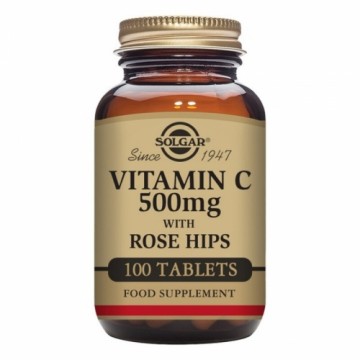 Rose Hips C vitamīns C ar mežrozītēm Solgar 500 mg (100 tabletes)