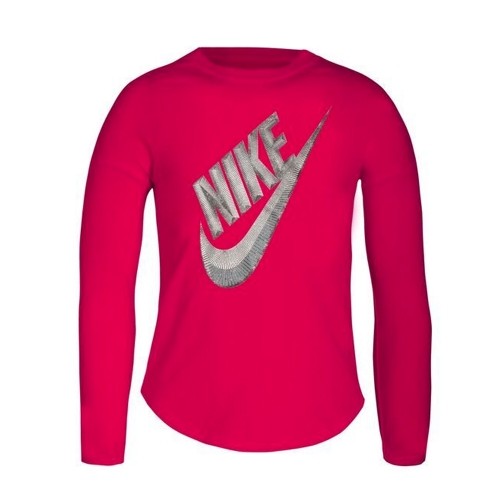 Bērnu Garpiedurkņu T-krekls Nike C489S-A4Y Rozā image 1