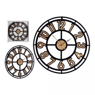 Gift Decor Sienas pulkstenis Brūns Melns Metāls MDF (60 x 4 x 60 cm)