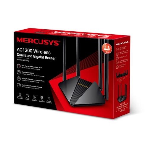Mercusys MR30G wireless router Gigabit Ethernet Dual-band (2.4 GHz / 5 GHz) Black image 4