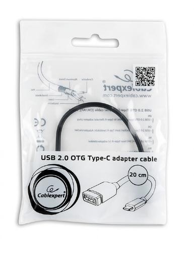 Gembird A-OTG-CMAF2-01 USB cable 0.2 m USB Type-C USB Type-A Black image 2
