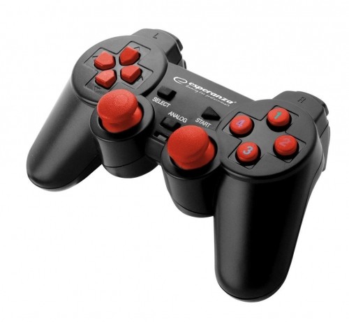 Esperanza EGG102R Gaming Controller Black, Red USB 2.0 Gamepad Analogue / Digital PC image 2