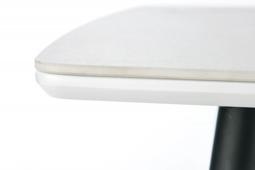 Halmar MARCO table, color: top - white marble, legs - black image 5