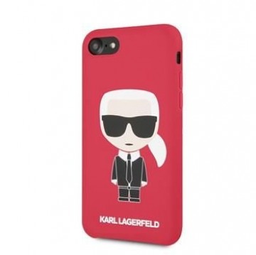 Karl Lagerfeld  Full Body Silicone Case for iPhone 7/8/SE2020 Red